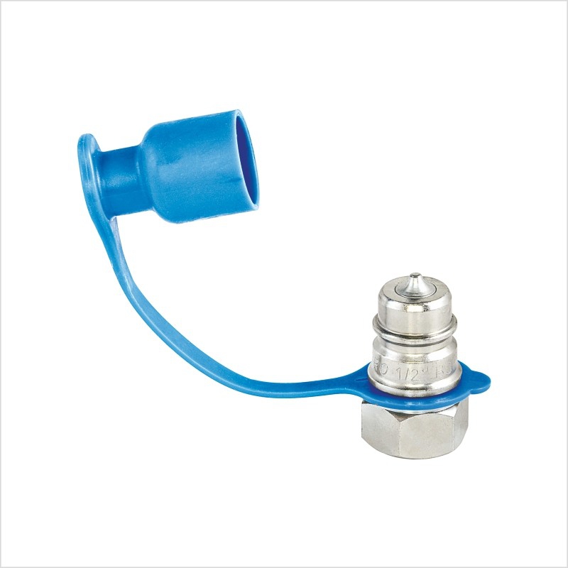 QCBPCG14SN 1/4” BSP Hidrolik Otomatik Rekor. Takım (Plastik Kapaklı) -Mavi- 350 Bar