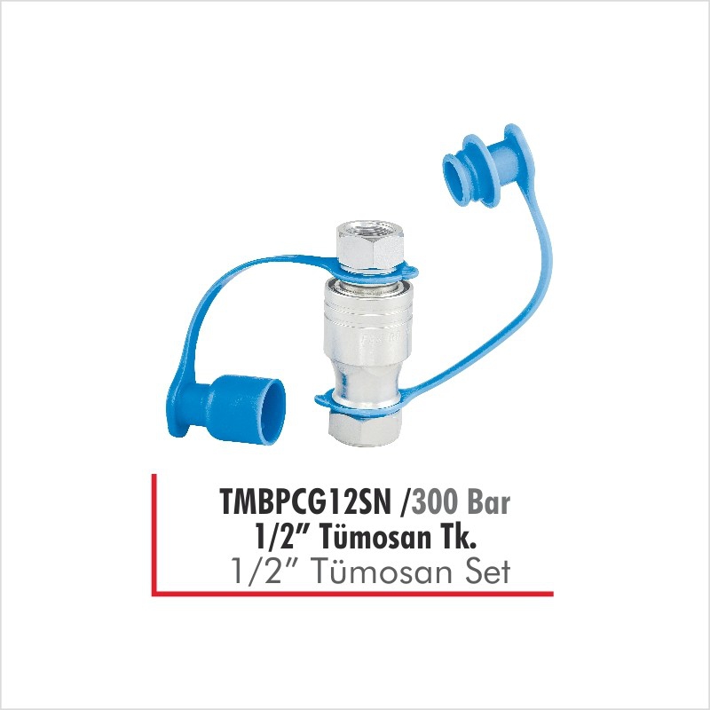 TMBPCG12FN Tümosan Damper Adaptörü-Dişi “Plastik Kapaklı” 300 Bar