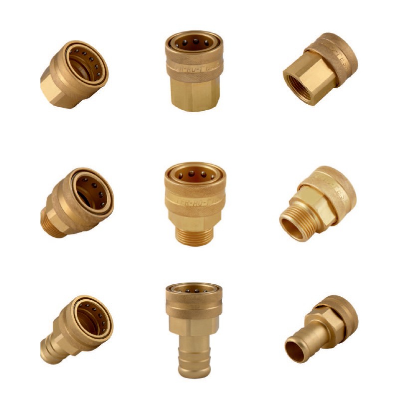 QCBRFFG12SV 1/2” BSP Pirinç Otomatik Rekor -Takım- (VİTON) - İÇİ BOŞ- 160 Bar