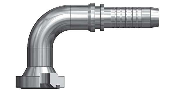 1/2 34,1 mm FLANŞLI 90° DİRSEK HORTUM UCU REKOR 6000 SERİSİ