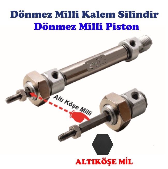 16X200 MAAT-S Dönmez Milli Manyetik Mini Kalem Silindir ( Piston )