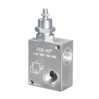 PRCRTHPSHU34N 3/4”UNF Hıdrolik Direkt Emniyet Kartriç Valfi -8 Kavıṫ e--Alyan Anahtar Ayarlı- 50 - 380 Bar