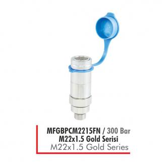MFGBPCM2215MFN M.F. Rijit Gövde Gold Serisi (M22X1,5 Erkek Rekorlu) -Dişi 300 Bar