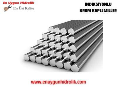 60 mm Sert Krom Kaplı İndüksiyonlu Hidrolik Silindir Mili