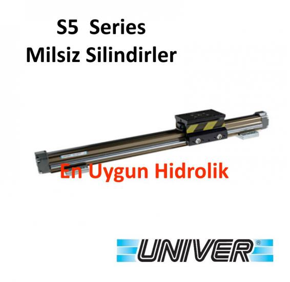 50X100 Üniver Rodless S5 Serisi Yataklı Milsiz Silindir Yastıklı