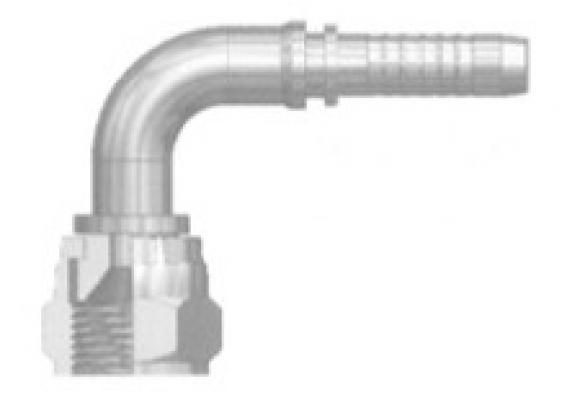 1’1/2 1’7/8-12 UNF SOMUNLU 90° DİRSEK HORTUM UCU REKOR